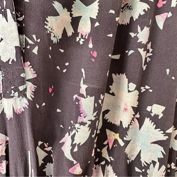 REBECCA Taylor-Floral Silk Blend Midi Dress (Size:4) - Picture 12 of 15